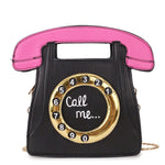 BlissGirl - Call Me Phone Purse - Black - Harajuku - Kawaii - Alternative - Fashion