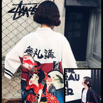 BlissGirl - Harajuku Summer Kimono - White / One size - Harajuku - Kawaii - Alternative - Fashion