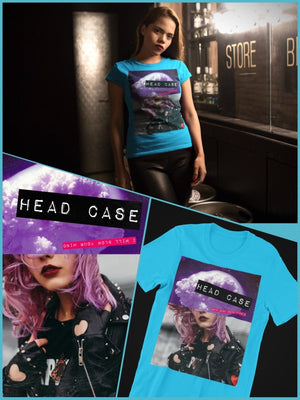 BlissGirl - Head Case Tee - XS / Aqua - Harajuku - Kawaii - Alternative - Fashion