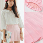 BlissGirl - High Waist Pleated Skirt - Pink / XS - Harajuku - Kawaii - Alternative - Fashion