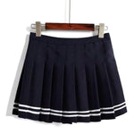 BlissGirl - High Waist Tennis Skirt - Black / S - Harajuku - Kawaii - Alternative - Fashion