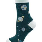 BlissGirl - Kawaii Space Socks - Green Space / One size - Harajuku - Kawaii - Alternative - Fashion