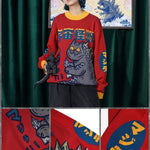 BlissGirl - Kitty Godzilla Sweater - Harajuku - Kawaii - Alternative - Fashion