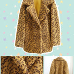BlissGirl - Leopard Trench Coat - Yellow / S - Harajuku - Kawaii - Alternative - Fashion