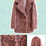 BlissGirl - Leopard Trench Coat - Pink / M - Harajuku - Kawaii - Alternative - Fashion