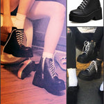 BlissGirl - Platform Chunky Heel Boots - Harajuku - Kawaii - Alternative - Fashion