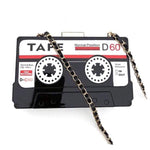 BlissGirl - Retro Cassette Tape Purse - Black - Harajuku - Kawaii - Alternative - Fashion