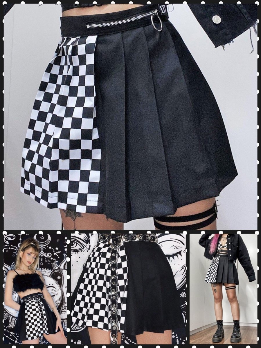 BlissGirl - Split Personality Skirt - Harajuku - Kawaii - Alternative - Fashion