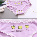 BlissGirl - Strawberry Lace Panties - Lavender / M-XL - Harajuku - Kawaii - Alternative - Fashion