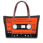 BlissGirl - Vintage Cassette Tape Shoulder Bag - Orange - Harajuku - Kawaii - Alternative - Fashion
