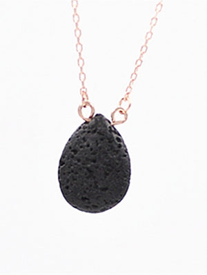 BlissGirl - Volcanic Lava Rock Necklaces - Oval - Harajuku - Kawaii - Alternative - Fashion