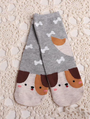 BlissGirl - Animal Socks - Dog - Harajuku - Kawaii - Alternative - Fashion