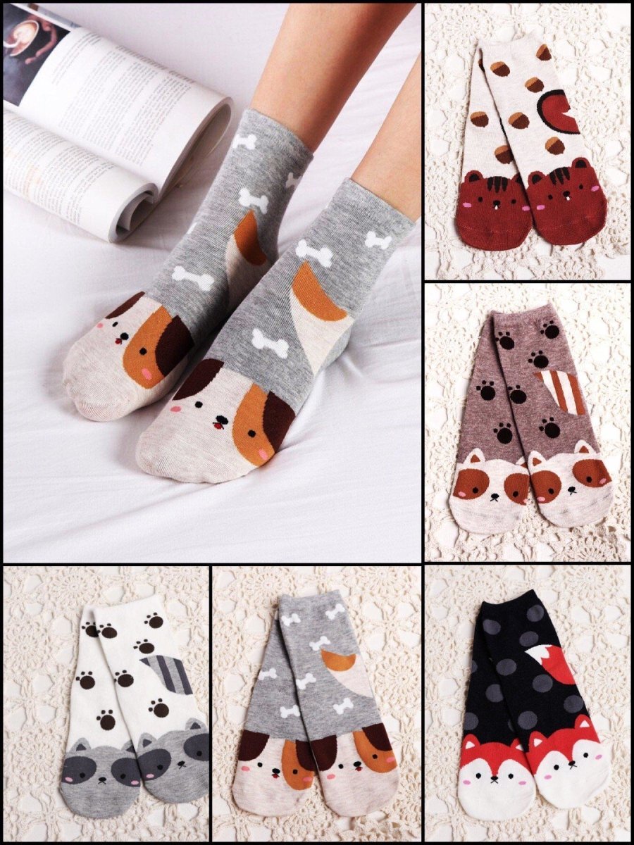 BlissGirl - Animal Socks - Harajuku - Kawaii - Alternative - Fashion