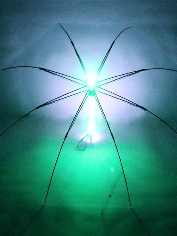 BlissGirl - Blade Runner Light Up LED Umbrella - Clear - Harajuku - Kawaii - Alternative - Fashion