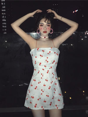 BlissGirl - Blushing Cherry Dress - Harajuku - Kawaii - Alternative - Fashion