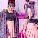 BlissGirl - Buckled Up Heart Skirt - Harajuku - Kawaii - Alternative - Fashion