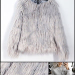 BlissGirl - Fabulous Fuzzy Faux Fur Jacket - Gray / XXXL - Harajuku - Kawaii - Alternative - Fashion