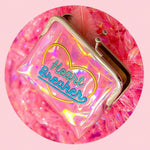 BlissGirl - Foxy Lady Heart Breaker Vinyl Coin Purse - Pink - Harajuku - Kawaii - Alternative - Fashion