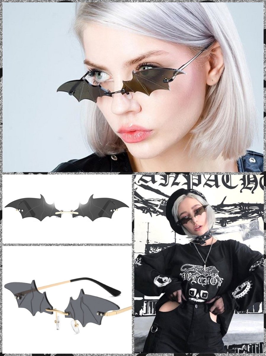 BlissGirl - Gothic Bat Sunglasses - Black - Harajuku - Kawaii - Alternative - Fashion