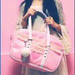 BlissGirl - Heart & Lace Travel Bag - Harajuku - Kawaii - Alternative - Fashion