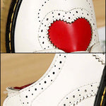 BlissGirl - Heart Oxford Martin Shoe - Harajuku - Kawaii - Alternative - Fashion