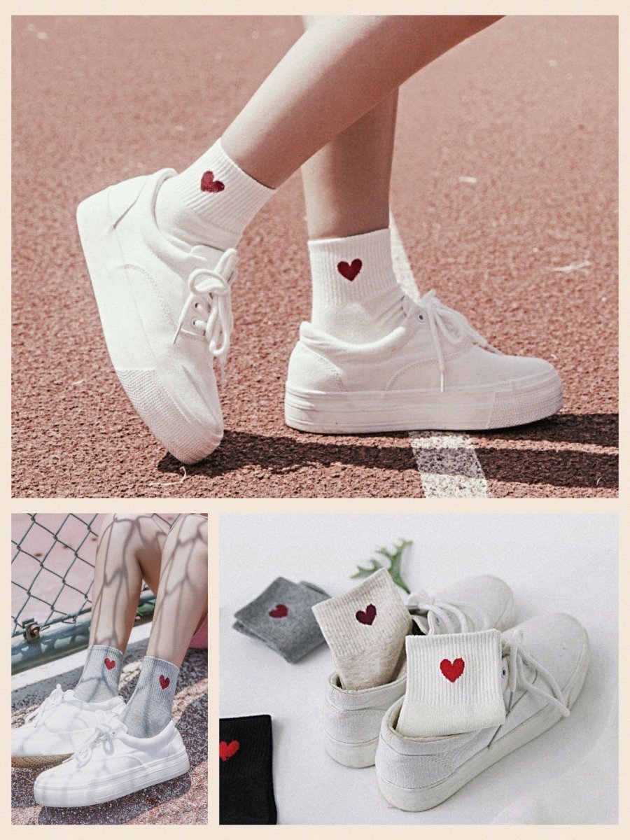 BlissGirl - Heart Socks - Harajuku - Kawaii - Alternative - Fashion