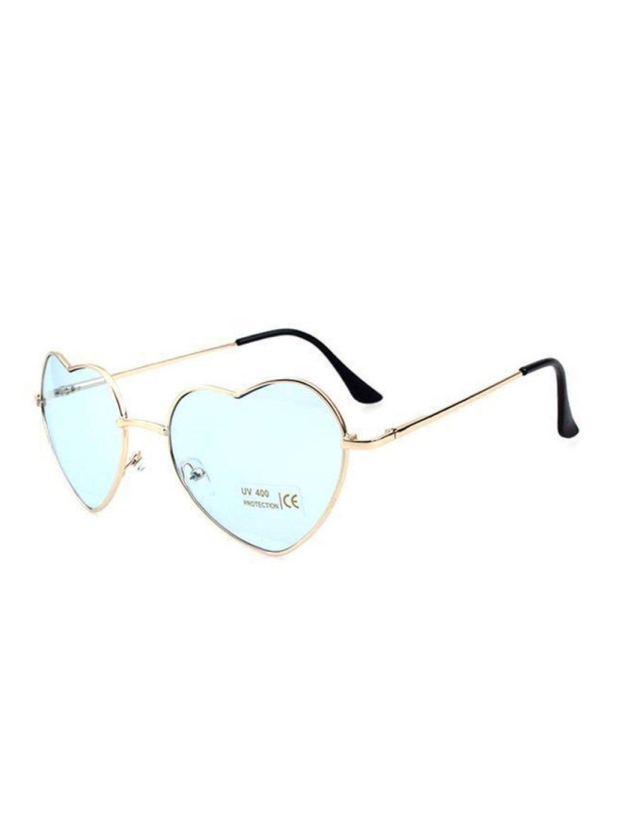 BlissGirl - Heart Sunglasses - Light blue - Harajuku - Kawaii - Alternative - Fashion