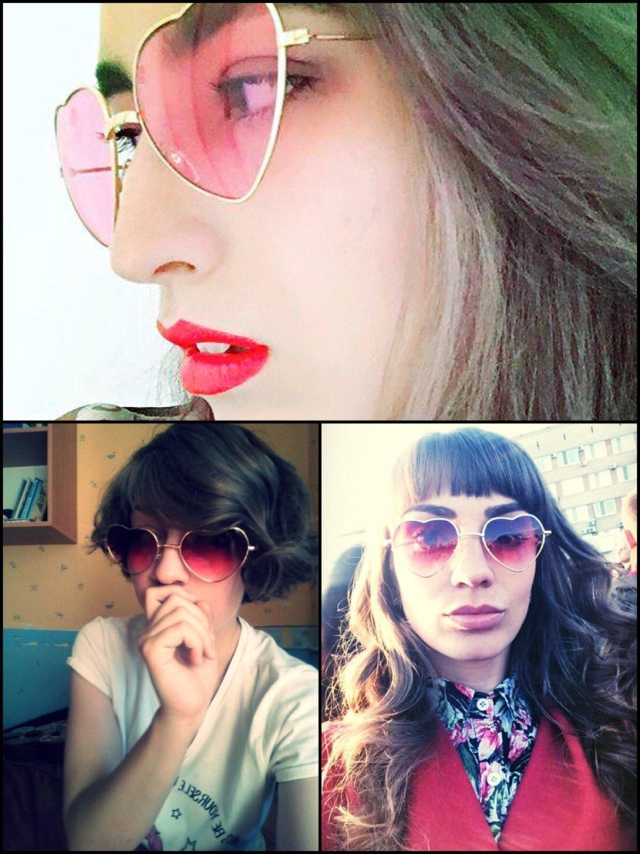 BlissGirl - Heart Sunglasses - Harajuku - Kawaii - Alternative - Fashion