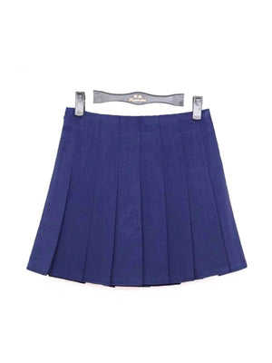 BlissGirl - High Waist Pleated Skirt - Navy Blue / XS - Harajuku - Kawaii - Alternative - Fashion