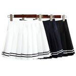 BlissGirl - High Waist Tennis Skirt - Harajuku - Kawaii - Alternative - Fashion