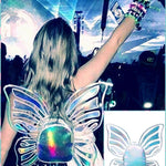 BlissGirl - Holographic Fairy Wings Mini Backpack - Multi - Harajuku - Kawaii - Alternative - Fashion