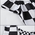 BlissGirl - Hot Checkers Crop Top - Harajuku - Kawaii - Alternative - Fashion