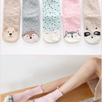 BlissGirl - Kawaii Animals Socks 5 Pack - Pastel Animals - Harajuku - Kawaii - Alternative - Fashion
