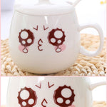 BlissGirl - Kawaii Emoji Coffee Mugs - Sad / Lid - Harajuku - Kawaii - Alternative - Fashion