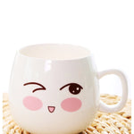 BlissGirl - Kawaii Emoji Coffee Mugs - Flirty / No Lid - Harajuku - Kawaii - Alternative - Fashion