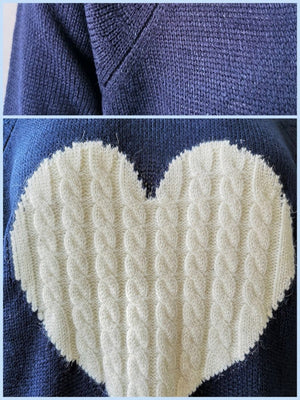 BlissGirl - Kawaii Heart Cozy Sweater - Harajuku - Kawaii - Alternative - Fashion