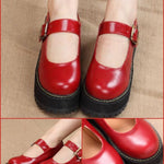 BlissGirl - Kawaii Platform Mary Janes - Red / 33 - Harajuku - Kawaii - Alternative - Fashion