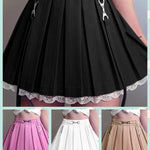 Kawaii Pleated Lace Skirt - BlissGirl