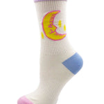 BlissGirl - Kawaii Space Socks - White Moon / One size - Harajuku - Kawaii - Alternative - Fashion