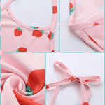 BlissGirl - Kawaii Strawberry Halter Crop Top - Harajuku - Kawaii - Alternative - Fashion