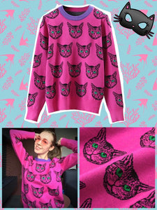 BlissGirl - Kitty Sweater - M - Harajuku - Kawaii - Alternative - Fashion