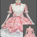 BlissGirl - Lolita Ruffle & Bow Dress - Pink / S - Harajuku - Kawaii - Alternative - Fashion
