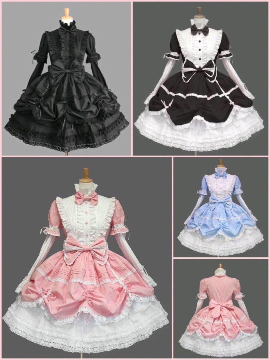 BlissGirl - Lolita Ruffle & Bow Dress - Harajuku - Kawaii - Alternative - Fashion