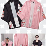 BlissGirl - Lucky Kitty Kimono - Harajuku - Kawaii - Alternative - Fashion