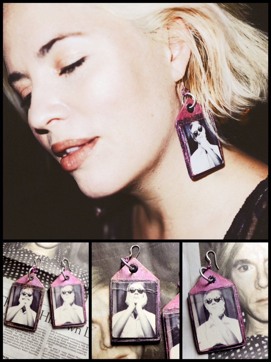 BlissGirl - Original Warhol Punk Earrings - Harajuku - Kawaii - Alternative - Fashion