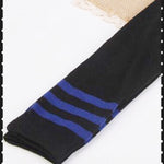 BlissGirl - Over The Knee Stripy Socks - Purple / One size - Harajuku - Kawaii - Alternative - Fashion