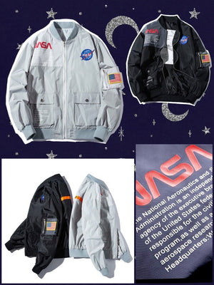 NASA Humans In Space Winter Jacket Men Black - Official Merchandise -  Popmerch.com