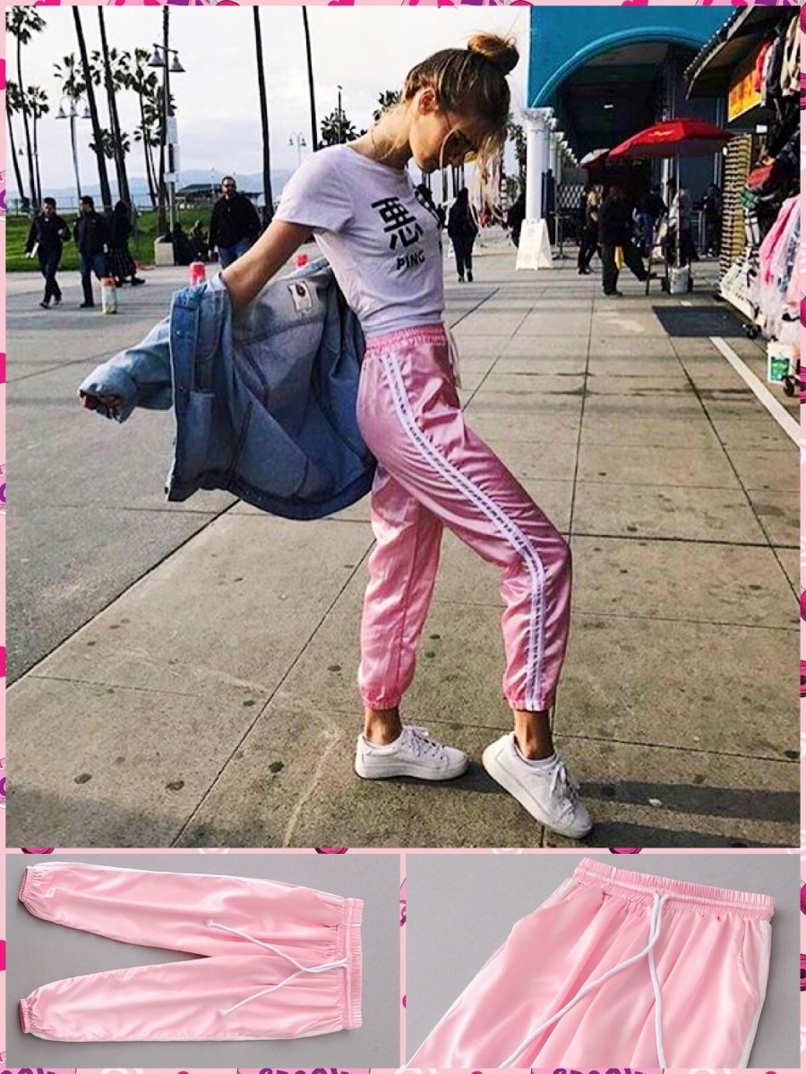Kawaii Pink Denim Jeans - Pink / S  Pink streetwear, Pink fashion, Fashion