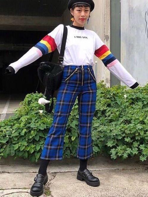 BlissGirl - Rainbow Long Sleeve Tee - Harajuku - Kawaii - Alternative - Fashion
