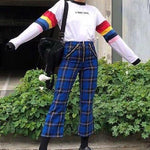 BlissGirl - Rainbow Long Sleeve Tee - Harajuku - Kawaii - Alternative - Fashion